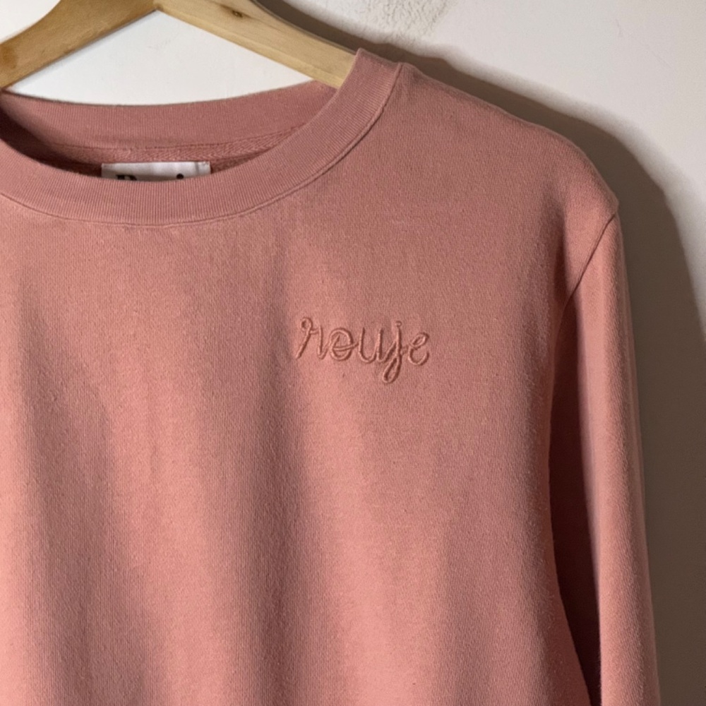 Rouje Paris Jumper Women's Size EU 36 (Small) in Dusty Rose Pink 100% Cotton